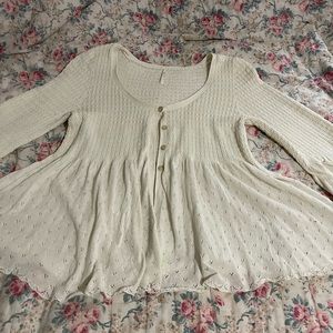 Free People L light sweater so sweet!